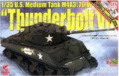 Asuka U.S. Medium Tank M4A3 (76) W Sherman 'Thunderbolt VI' + Ammo by Mig lijm