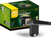 Calex Smart Outdoor Solar Buitenlamp - Slimme Wandlamp - RGB en Warm Wit - Zwart
