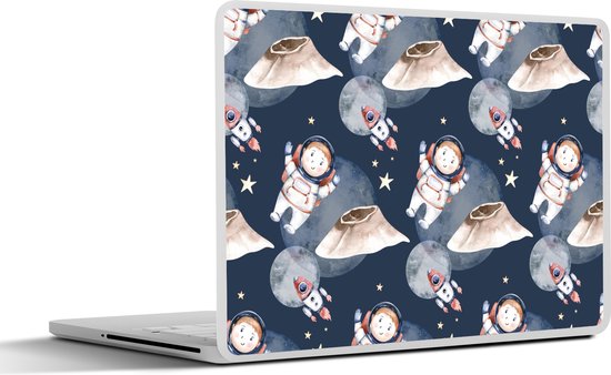 Laptop sticker - 14 inch - Ruimte - Raket - Astronaut - Jongens - Meisjes - Kinderen - Kind - 32x5x23x5cm - Laptopstickers - Laptop skin - Cover