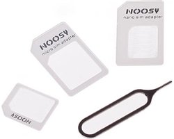 Noosy Nano & Micro Simkaart adapter - Voor Nano Sim Naar Micro Sim-kaart En Standaard Sim-kaart