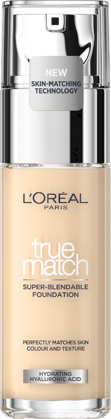 L’Oréal Paris - True Match Foundation - 0.5.N - Natuurlijk Dekkende Foundation met Hyaluronzuur en SPF 16 - 30 ml