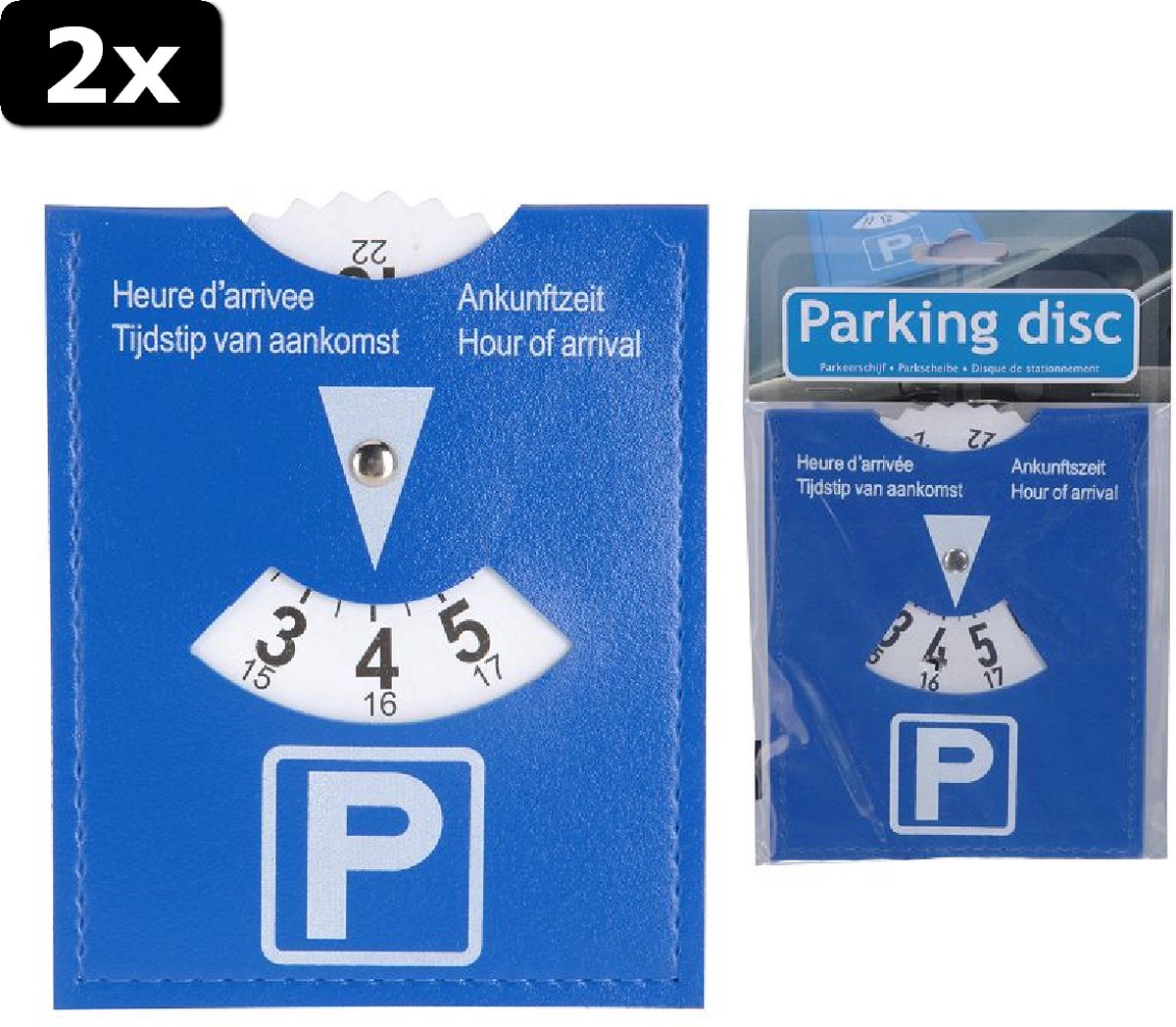 2x Parkeerschijf