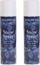 30x pièces avec spray neige blanc spray 150 cm pour arbre de Noël/fenêtres - neige artificielle/fausse neige