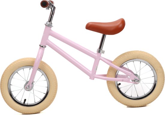 Sjoef Loopfiets | Zadel en Stuur verstelbaar | Kinderen vanaf 3 jaar - Roze