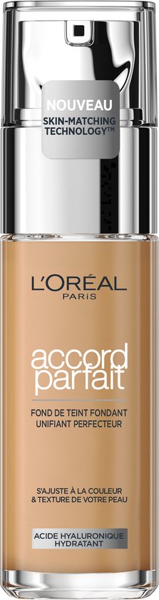L’Oréal Paris - Accord Parfait Foundation - 3R/C  - Natuurlijk Dekkende Foundation met Hyaluronzuur en SPF 16 - 30 ml