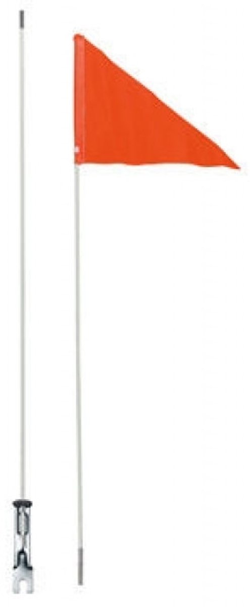 Fietsvlag Icetoolz oranje met fiberglas - deelbare stang 150 cm van Icetoolz — afbeelding 5