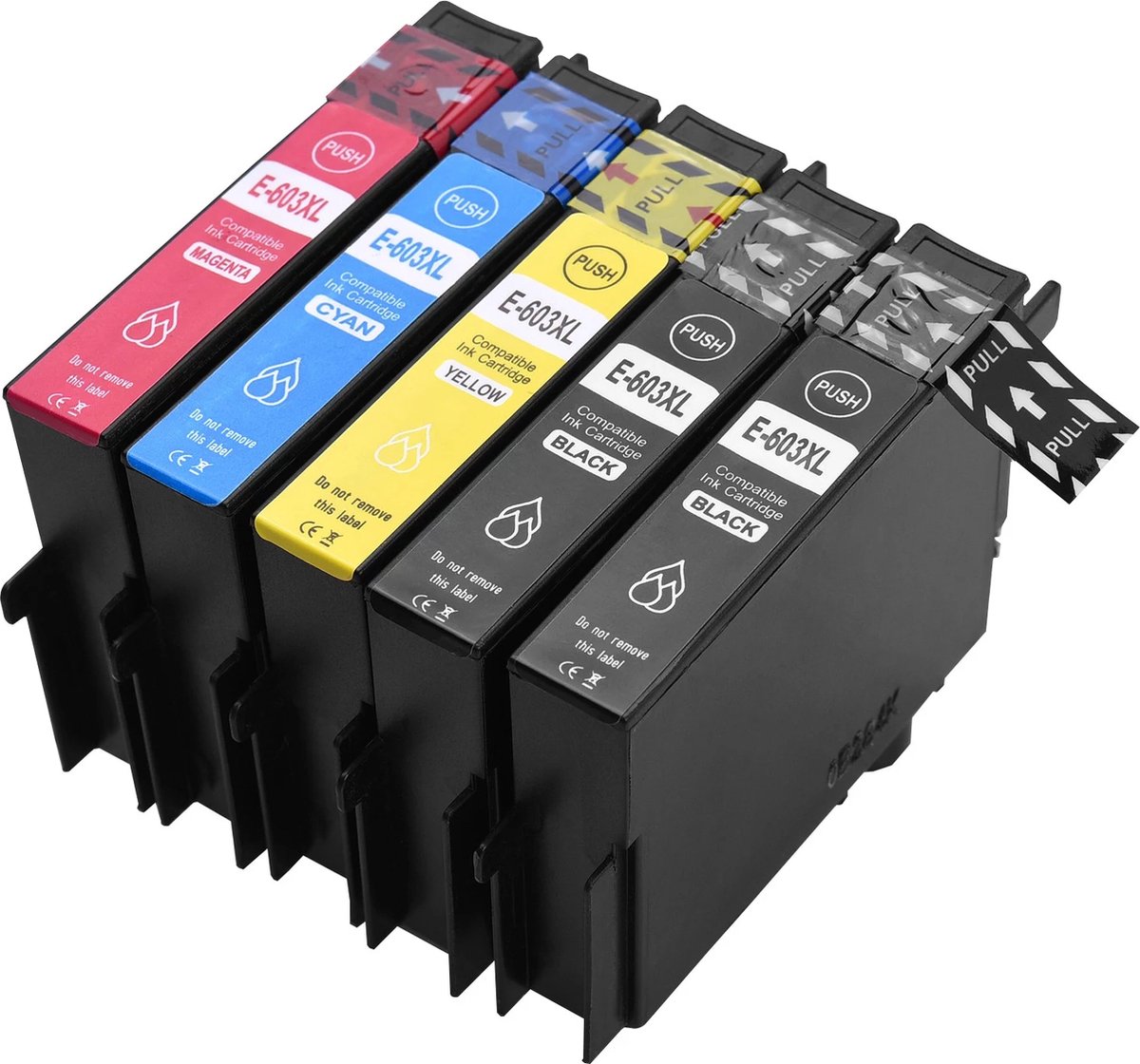 IPEXNL geschikt voor Epson 603 / 603XL inkt cartridges Multipack 5 inktpatronen Epson Expression Home XP2100 XP2105 XP2150 XP3250 XP2155 XP3100 XP3105 XP4100 XP4105 XP4150 XP4155 WorkForce WF2810 WF2830 WF2840DWF WF2850DWF WF2870DWF