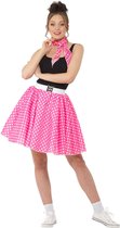 Costume rose à pois des années 50 pour femme - Habillage vêtements - Taille L
