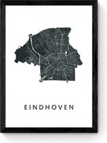 Eindhoven  - Ingelijste Stadskaart Poster