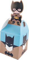 Batman - traktatie doosje - traktatiedoosjes - uitdeeldoosje - kinderfeestje -verjaardag - traktaties - superhero - 10 stuks