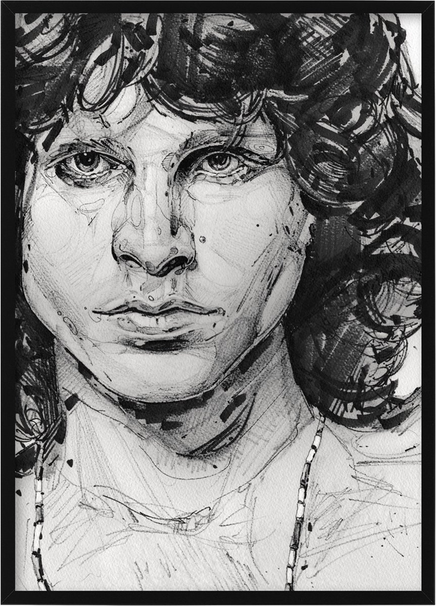 Passionforart.eu Jim Morrison - poster - 30 x 40 cm full colour