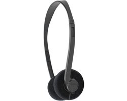SoundLAB super lichtgewicht on-ear stereo hoofdtelefoon / zwart - 1,2 meter
