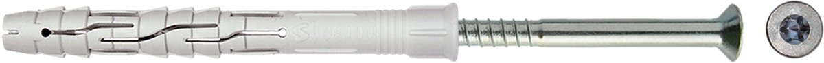 SMART | Raamplug +schroef VZK Tx Ø 10x80 NZN | 50 st