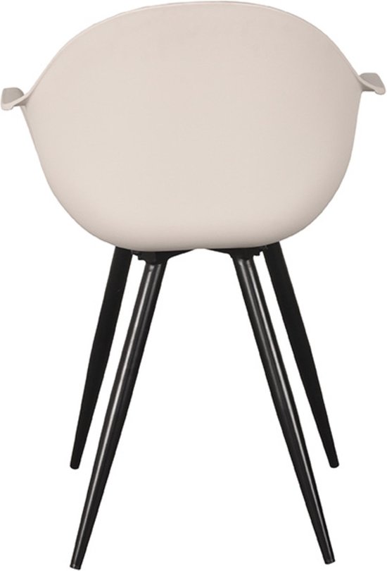 LABEL51 Chaise de salle à manger Luca - Crème - Plastique