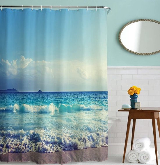 Douche gordijn douchegordijn premium kwaliteit luxe douche gordijn shower... bol