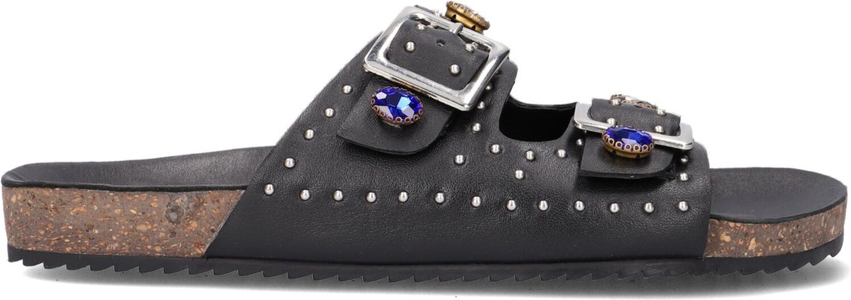 Wysh Josephine Slippers - Meisjes - Zwart - Maat 38