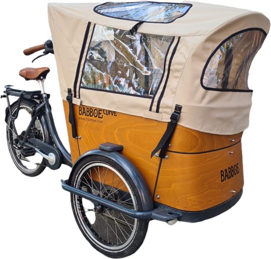 Protection de pluie pour le vélo cargo Babboe Curve
