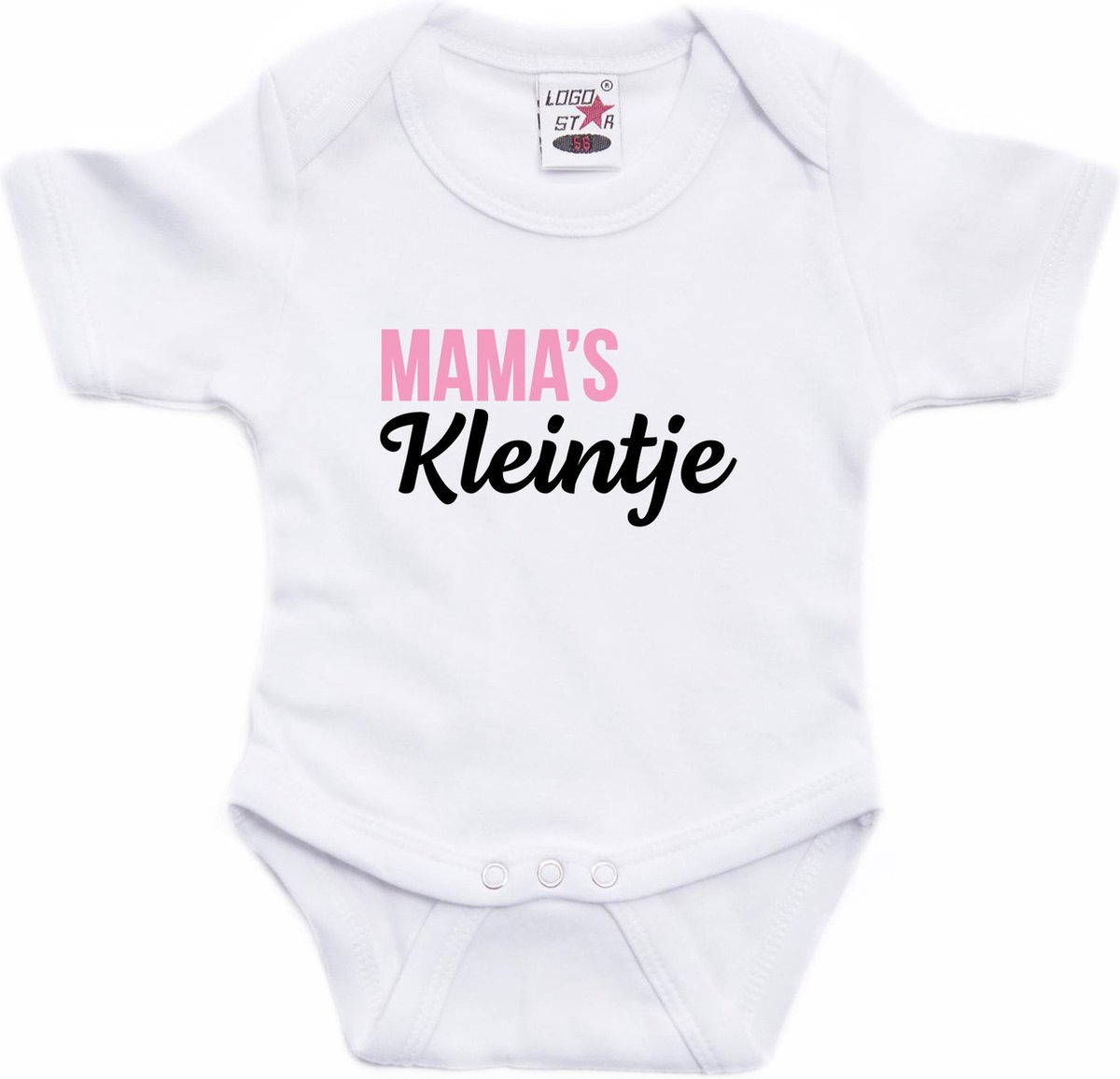 Mamas kleintje tekst baby rompertje wit jongens en meisjes - Kraamcadeau/ Moederdag cadeau - Babykleding 56