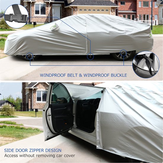 XPOtool Autohoes Maat XXL - Waterdichte Beschermhoes Tegen Regen, Sneeuw En Hagel