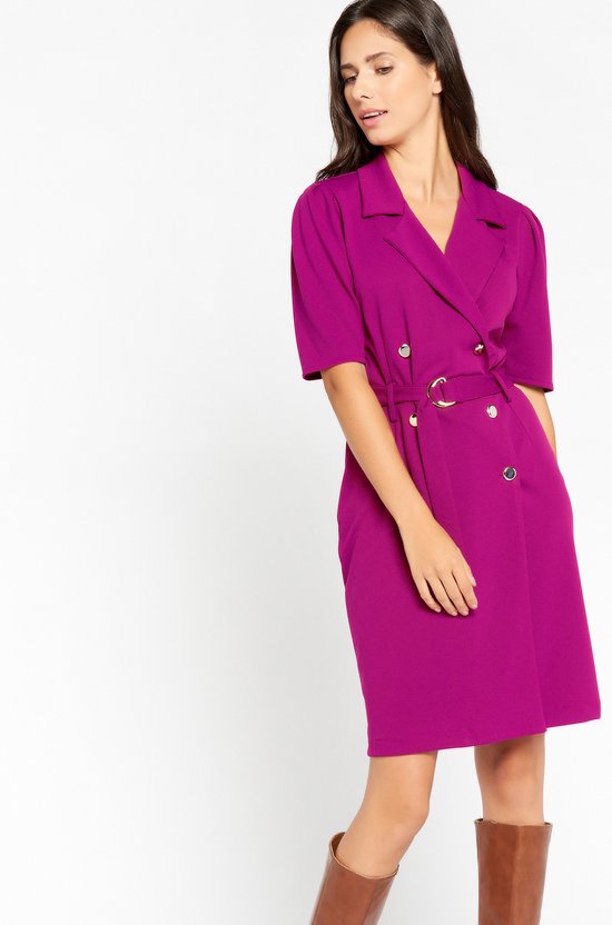 LOLALIZA Robe blazer avec ceinture Violet Taille 34 bol