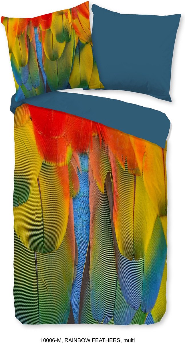 Pure Dekbedovertrek "veren" - Multi - (140x200/220 cm) - Microfiber