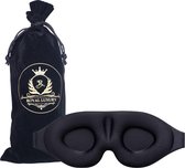 Royal Luxury - Oogmasker Slaap - Oogmasker - Slaapmasker - Maskers - Mask - Slaapmasker Vrouwen - Slaapmasker Kinderen - Slaapmasker Mannen - 3D - Zwart