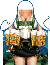Oktoberfest Sexy schort Tiroler dame met bierpullen