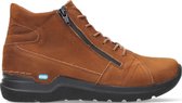 Wolky Hoge veterschoenen Why cognac nubuck