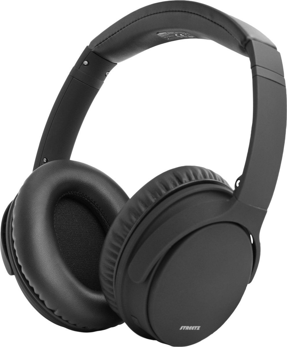DELTACO HL-BT404 Opvouwbare Bluetooth noise-cancelling koptelefoon - Zwart