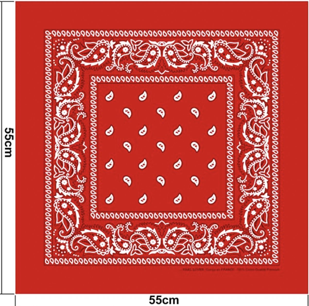 Mouchoir de paysan rouge 10 pièces - Bandana rouge - Mouchoir rouge |  bol.com