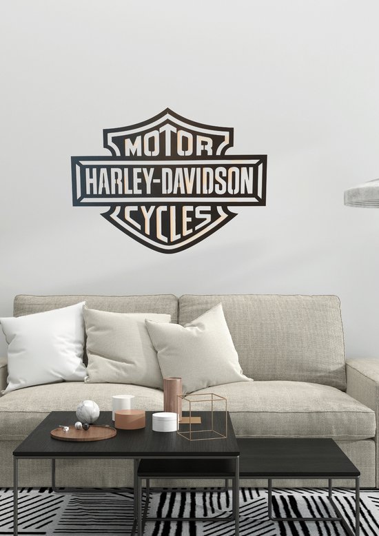 Harley Davidson wandborden Decoface geometrisch logo wanddecoratie wall