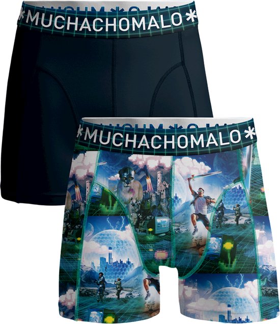 Muchachomalo Heren Boxershorts - 2 Pack - Maat XXXL - 95% Katoen - Mannen Onderbroeken