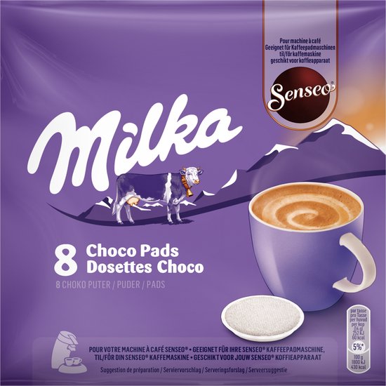 Senseo Milka Koffiepads - Warme Chocolademelk - 4 x 8 pads - Senseo