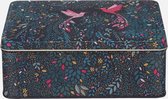 Boîte de Rangement Hummingbird Paradise - Colibri - Vert Foncé - Boîte Rectangle 19,5 x 15,4 x 7,5 cm Sara Miller London