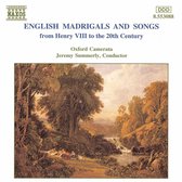 Oxford Camerata - English Madrigal & Songs (CD)