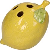 Citroen Vaas - Lemon vaas - 16X13X15CM– hotel chique binnen – accessoires - Fruit vaas