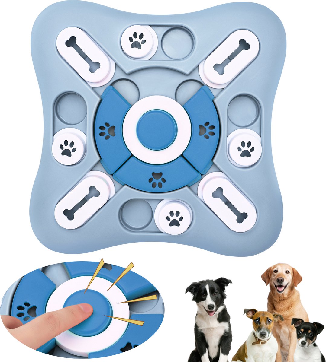 Interactieve Honden Puzzel - Honden Trainer - Speelgoed voor de Hond - Interactief Speelgoed - Hondenpuzzel - Training voor de Hond of Pup - Slow Feeding | intelligent speelgoed
