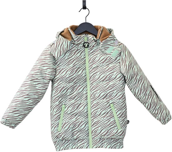 Ducksday - veste d'hiver pour enfant - femme - polaire teddy - imperméable - coupe vent - chaud - unisexe - Okapi - taille 98/104
