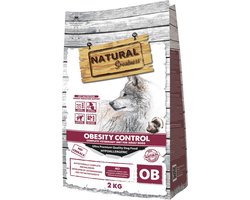 Hondenvoer Natural Greatness - Obesitas 2kg - Graanvrij, Hypoallergeen, Met L-Carnitine