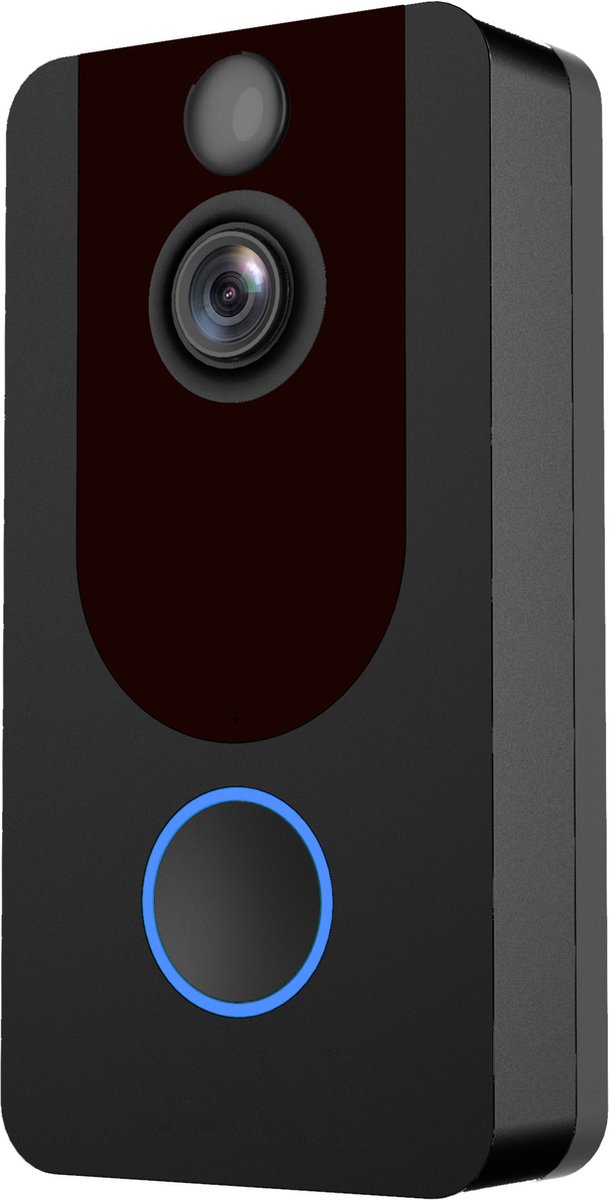V7 - NP products HD Video Deurbel - Camera Deurbel - Ring Deurbel - Draadloze Deurbel -IOS en Android Zwart Kleur