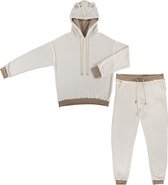 Apollo Dames Huispak Loungewear Beige Fleece Incl Capuchon - Maat L/XL