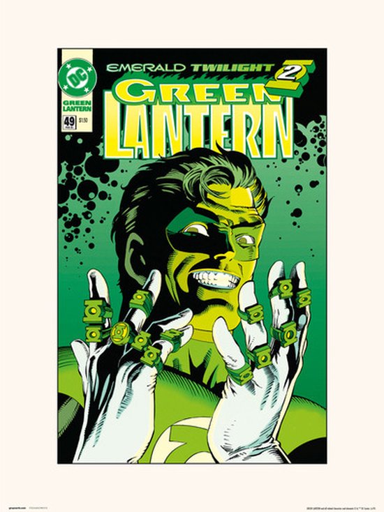 Marvel Green Lantarn 3 nr 49 - Art Print 30x40 cm