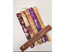 HEM Herfst Wierook Assortiment - 5 heerlijke geuren - wierook stokjes - Black Opium - Cinnamon - Musk - Opium - Palo Santo