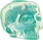 Kosta Boda Still Life Waxinehouder schedel lichtgroen - 115mm