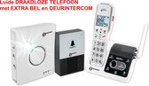 GEEMARC AmpliDECT 595 ULE Doorbell draadloze telefoon voor SLECHTHORENDEN en SLECHTZIENDEN - 50 dB GELUIDSVERSTERKING - Extra Bel - Deurintrercom - Beantwoorder