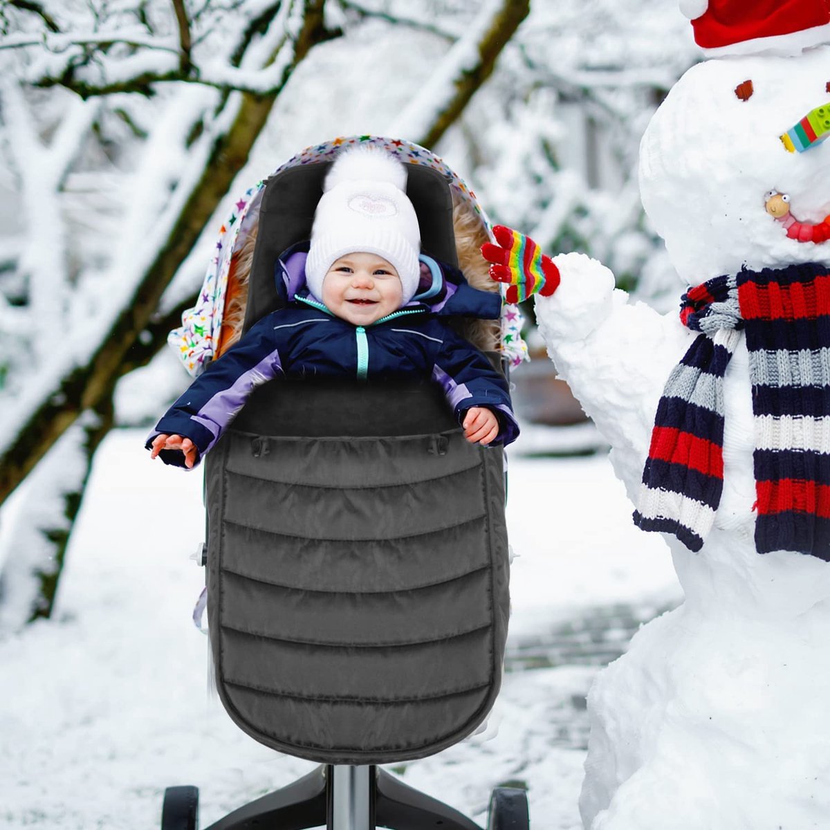 Chancelière d'hiver pour bébé Chancelière d'hiver universelle pour poussette  avec