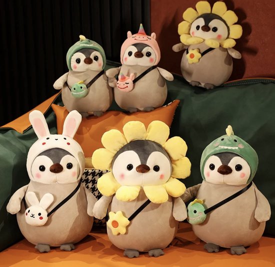 Jellycat Knuffel Huddles Knuffel Pinguïn met Baby