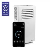 Tristar smart airconditioner AC-5670 met Wi-Fi - Bestuurbaar met app en afstandsbediening - Mobiele Airco 7000 BTU voor kamer van 60m³ - Airco, ontvochtiger en ventilator - Temperatuur van 16⁰C tot 31⁰C - Energieklasse A - Wit
