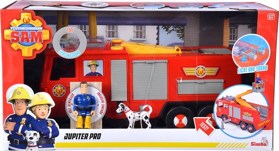 Brandweerman Sam Jupiter Series Pro - Camion de pompier - Véhicule jouet