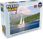 Puzzel Een zeilboot voor de kust van Servië en Montenegro - Legpuzzel - Puzzel 1000 stukjes volwassenen